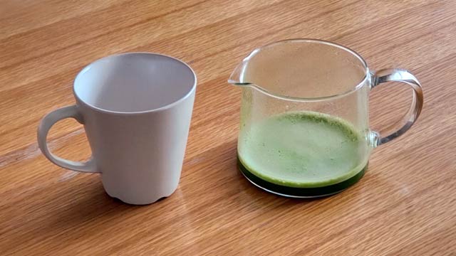 抹茶ラテの作り方6